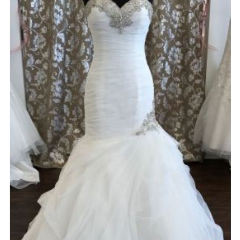 Allure Bridal Wedding Dress Size 18 - Picture 3 of 8